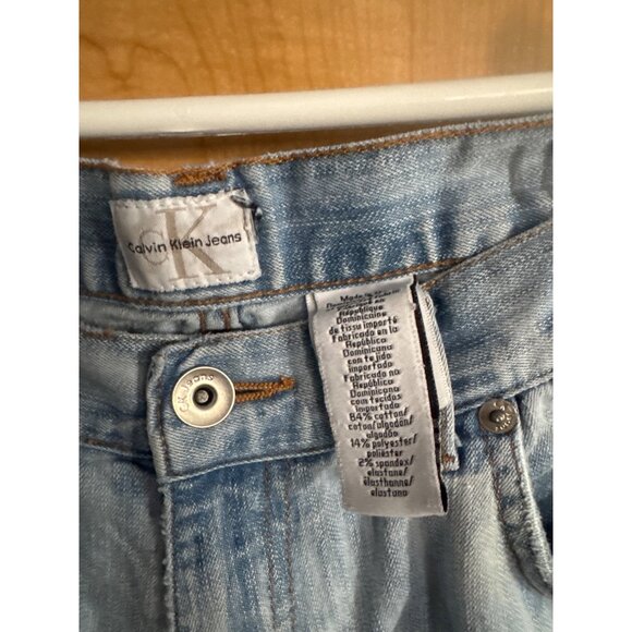 Calvin Klein Jeans Womens Stone Wash Bootcut Denim Size 14 / 28” Inseam - Picture 4 of 7